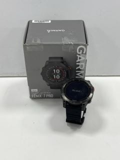 GARMIN FENIX 7 PRO SOLAR SMARTWATCH IN SLATE GREY/BLACK. (WITH BOX & CHARGING CABLE) [JPTM126553]