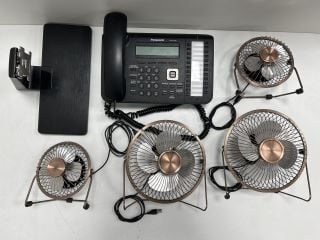 QTY OF MIXED TECH ITEMS. (UNIT ONLY, TO INCLUDE PANASONIC IP PHONE, NETWORKING ACCESSORIES & CABLES) [JPTM126574]