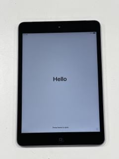 APPLE IPAD MINI 2 128 GB TABLET WITH WIFI IN SPACE GRAY: MODEL NO A1490 (UNIT ONLY) [JPTM126569]