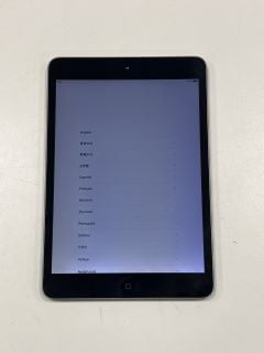 APPLE IPAD MINI (2ND GENERATION) 32 GB TABLET WITH WIFI IN SPACE GRAY: MODEL NO A1489 (WITH CASE) [JPTM124316]