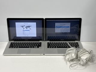 2X APPLE MACBOOK PRO (13-INCH, MID 2012) 500 GB LAPTOP IN SILVER. (WITH MAINS CHARGER ADAPTER). 2.5GHZ DUAL-CORE INTEL CORE I5, 4 GB RAM, 13.3." SCREEN, INTEL HD GRAPHICS 4000 1536 MB [JPTM126634]