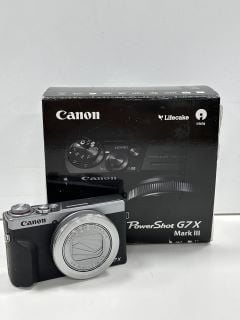 CANON POWERSHOT G7 X MARK III 20.1 MEGAPIXELS DIGITAL CAMERA IN SILVER: MODEL NO PC2366 (WITH BOX) [JPTM126612]