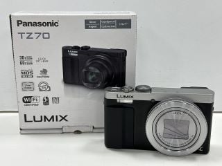 PANASONIC LUMIX DMC-TZ70 30X70 SUPER ZOOM CAMERA IN SILVER. (WITH BOX) [JPTM126601]