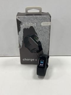 FITBIT CHARGE 6 HEALTH & FITNESS TRACKER IN BLACK: MODEL NO G3MP5 (WITH BOX, CHARGING CABLE & EXTRA STRAP) [JPTM126627]