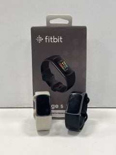 X2 FITBIT CHARGE 5 HEALTH & FITNESS TRACKER IN GRAPHITE/WHITE/BLACK: MODEL NO FB421 (WITH CHARGING CABLES) [JPTM126647]