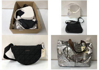 BOX OF VARIOUS DESIGNER BAGS