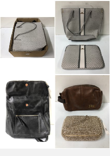 BOX OF VARIOUS DESIGNER BAGS