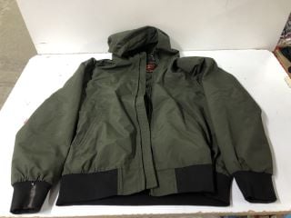 SUPERDRY GREEN COAT - SIZE XL