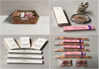 BOX OF VARIOUS BEAUTY PRODUCTS INC. BENEFIT PRECISELY, MY BROW PENCIL ULTRA-FINE BROW DEFINING PENCIL