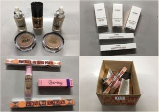 BOX OF VARIOUS BEAUTY PRODUCTS INC. MAYBELLINE NEW YORK SUPER STAY 24H SKIN TINT