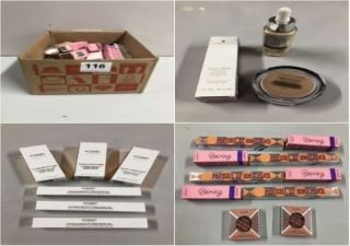 BOX OF VARIOUS BEAUTY PRODUCTS INC. ICONIC LONDON RADIANT CONCEALER & BRIGHTENING DUO