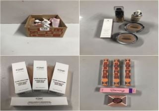 BOX OF VARIOUS BEAUTY PRODUCTS INC. BENEFIT EASY BROW-FILLING POWDER