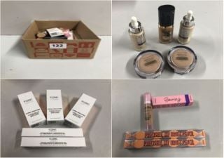 BOX OF VARIOUS BEAUTY PRODUCTS INC. BENEFIT PRECISELY, MY BROW PENCIL ULTRA-FINE BROW DEFINING PENCIL