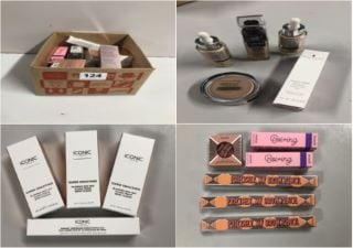 BOX OF VARIOUS BEAUTY PRODUCTS INC. BENEFIT BOI-ING CAKE LESS CONCEALER