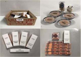 BOX OF VARIOUS BEAUTY PRODUCTS INC. ICONIC LONDON SUPER SMOOTHER BLURRING SKIN TINT