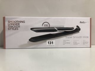 BABYLISS SUPER SMOOTH WIDE HAIR STRAIGHTENERS - RRP £65.00