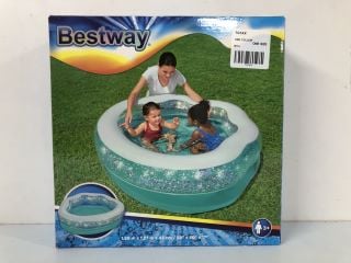 BEST WAY 59" X 50" X 17" SPARKLE SHELL KIDDIE POOL