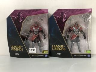 2 X LEAGUE OF LEGENDS ZED ACTION FIGURE