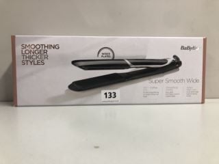 BABYLISS SUPER SMOOTH WIDE HAIR STRAIGHTENERS - RRP £65.00