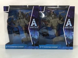 2 X AVATAR AT-99 SCORPION GUNSHIP TOY