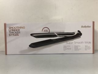 BABYLISS SUPER SMOOTH WIDE HAIR STRAIGHTENERS - RRP £65.00