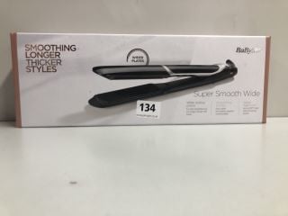 BABYLISS SUPER SMOOTH WIDE HAIR STRAIGHTENERS - RRP £65.00