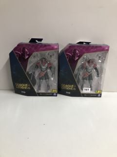 2 X LEAGUE OF LEGENDS ZED ACTION FIGURE