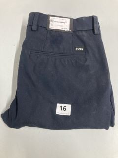 HUGO BOSS DARK BLUE SLIM FIT TROUSERS - SIZE 30 R - RRP £169.00