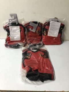 4 X ADIDAS CHILDREN'S ROYAL BELGIAN FA 1895 FOOTBALL KIT - SIZE 4 - 5 YEARS