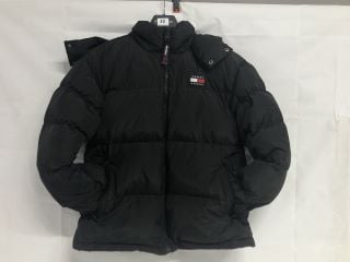 TOMMY JEANS THE ALASKA PUFFER JACKET - BLACK - SIZE: M - RRP.£200