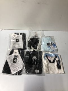 6 X CHILDREN'S CLOTHING TO INC ADIDAS WHITE MESSI TOP - SIZE 4 - 5 YEARS