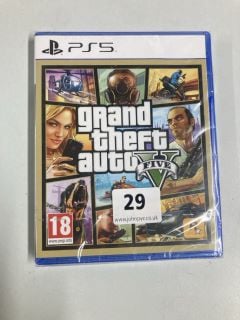 PLAYSTATION 5 GRAND THEFT AUTO V CONSOLE GAME (ID REQUIRED 18+)(SEALED)