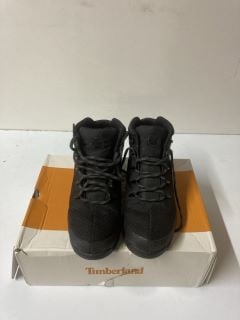 TIMBERLAND EURO SPRINT WATERPROOF MID HIKER BOOTS - BLACK - SIZE: 9