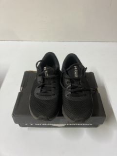 UNDER ARMOR W CHARGED PURSUIT 3 BLACK SHOES - SIZE 3