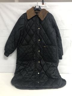 BARBOUR JACKET - BLACK - SIZE:14