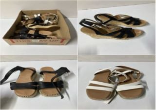 BOX OF DESIGNER SHOES VARIOUS SIZES