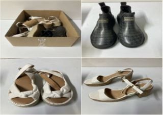 BOX OF DESIGNER SHOES VARIOUS SIZES