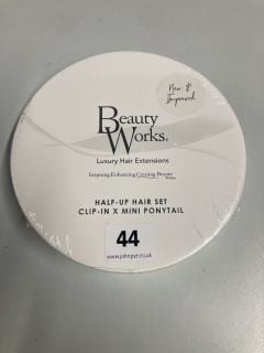 BEAUTY WORKS LUXURY HALF-UP HAIR SET CLIP-IN MINI PONYTAIL - 22" SCANDINAVIAN BLOND - RRP.£175 (SEALED)