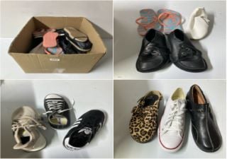 BOX OF DESIGNER SHOES VARIOUS SIZES