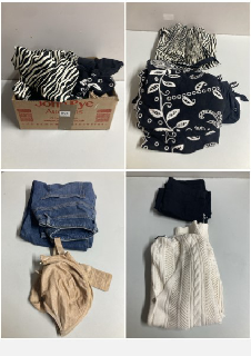 BOX OF WOMEN'S DESIGNER CLOTHING VARIOUS SIZES