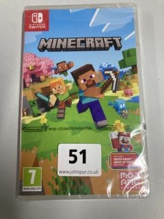 NINTENDO SWITCH MINECRAFT CONSOLE GAME (SEALED)