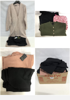 BOX OF WOMEN'S DESIGNER CLOTHING VARIOUS SIZES