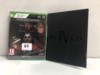 XBOX SERIES X / XBOX ONE CROSS-GEN BUNDLE DIABLO IV CONSOLE GAME (ID REQUIRED 18+)(SEALED)