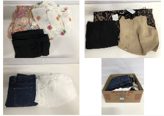 BOX OF WOMEN'S DESIGNER CLOTHING VARIOUS SIZES