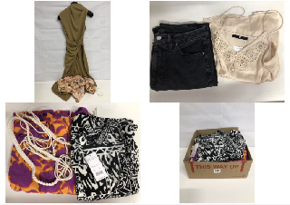 BOX OF WOMEN'S DESIGNER CLOTHING VARIOUS SIZES