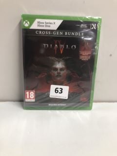 XBOX SERIES X / XBOX ONE CROSS-GEN BUNDLE DIABLO IV CONSOLE GAME (ID REQUIRED 18+)(SEALED)