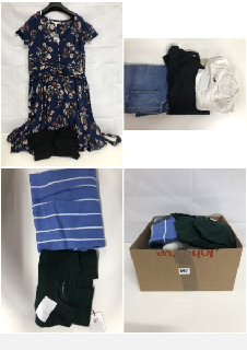 BOX OF WOMEN'S DESIGNER CLOTHING VARIOUS SIZES