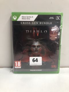 XBOX SERIES X / XBOX ONE CROSS-GEN BUNDLE DIABLO IV CONSOLE GAME (ID REQUIRED 18+)(SEALED)