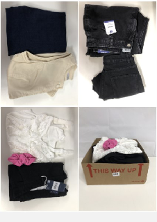 BOX OF WOMEN'S DESIGNER CLOTHING VARIOUS SIZES