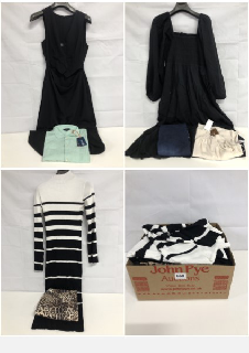 BOX OF WOMEN'S DESIGNER CLOTHING VARIOUS SIZES